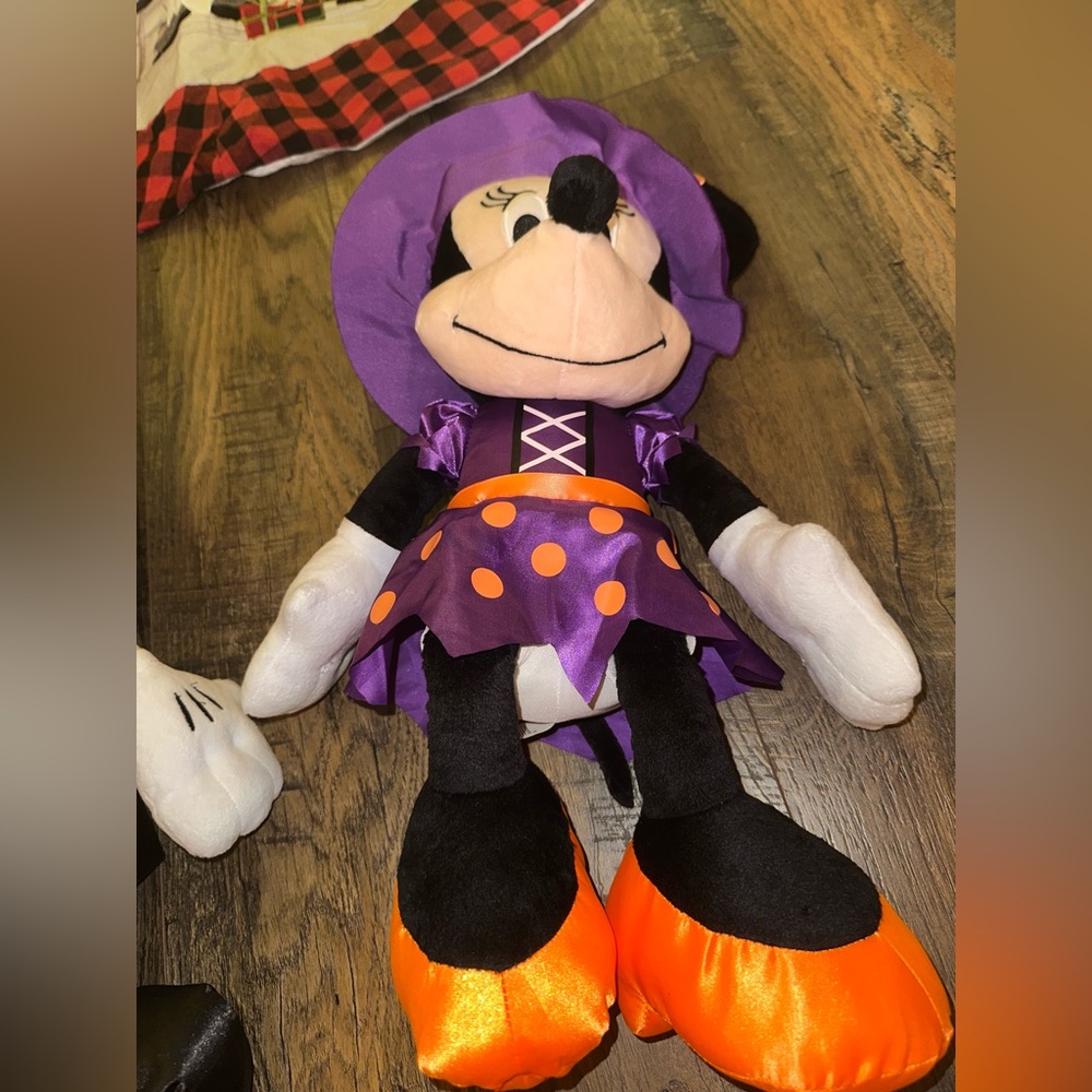 Mickey And Minnie Mouse Plush Vampire & Witch 18” Long ~ NWT (you get both) - Picture 8 of 11